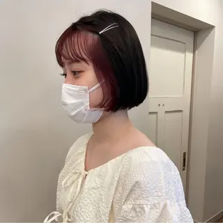 ミディアム カラー 似合わせヘア🤍 面田法子のヘアスタイル