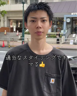 メンズ メンズカット パーマ[佐橋]のヘアスタイル