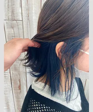 ミディアム ベージュカラー/ いぢちるみのヘアスタイル