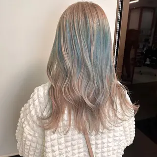 ミディアム カラー peg.hair所属・ブリーチカラー🫧 森　凪沙のヘアスタイル