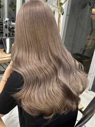 ロング カラー ヘアアレンジ 韓国/ハイトーン/ ボブ🎀MIKU🎀のヘアスタイル