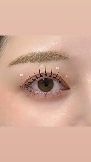 マツエク・マツパ 🫧持ち重視エクステ /あかね/束感🫧のマツエク・マツパデザイン