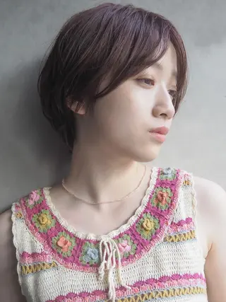 ミディアム まう/丸みショート ・ボブ特化／高円寺のヘアスタイル