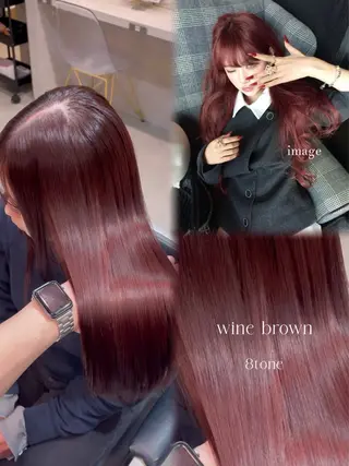 カラー 新宿/美髪矯正/ 透明感カラー/たくのヘアスタイル