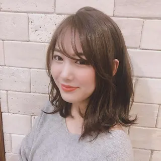 ミディアム 韓国ヘア🇰🇷髪質 改善たけるのヘアスタイル