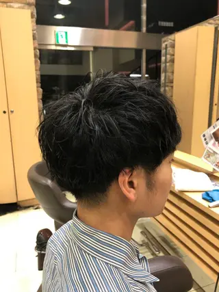 パーマ メンズ メンズ特化 古賀陸斗のヘアスタイル