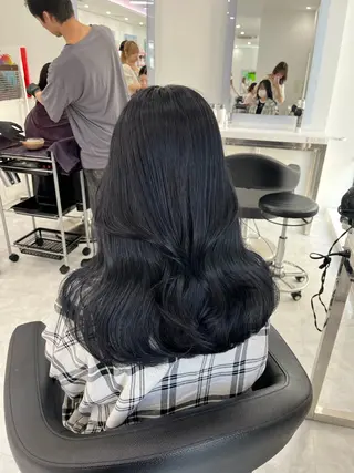 ロング カラー 表参道/透明感カラー /暗髪/ジュキヤのヘアスタイル