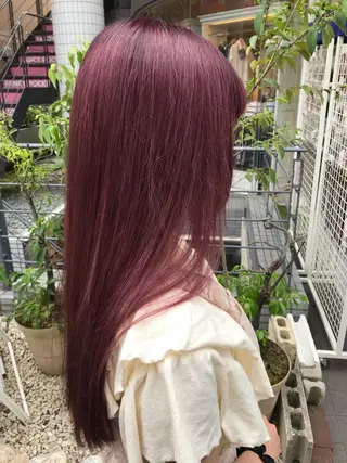 ロング カラー パーマ ヘアアレンジ キッズ ネイル マツエク・マツパ 神山 昌子のヘアスタイル