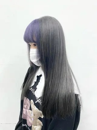 ロング カラー パーマ ヘアアレンジ メンズ ブリーチ　ハイトーン 特化🌈フジタハルキのヘアスタイル