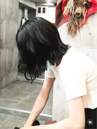 カラー manami/艶髪 /くすみカラーのヘアスタイル