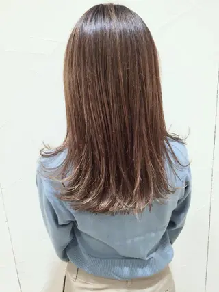 ロング カラー ヘアアレンジ ミドウチ アヤカのヘアスタイル