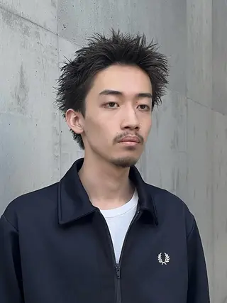 ショート カラー メンズ 渋谷 メンズカット 佐伯 将のヘアスタイル