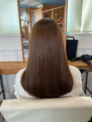 ロング カラー メンズ Ryu✨艶髪 髪質改善ストレート✨のヘアスタイル