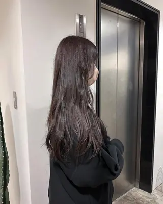 ロング カラー 透明感カラー/顔周り レイヤー/髪質改善のヘアスタイル