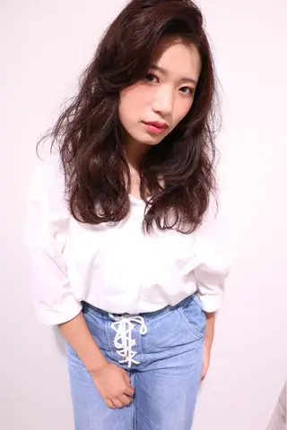 ミディアム セミロング ロング ヘアアレンジ _WHITE高槻店 yusukeのヘアスタイル