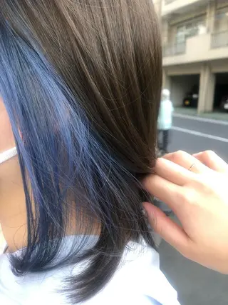 セミロング メンズパーマ、カラー 大募集村上莉奈のヘアスタイル