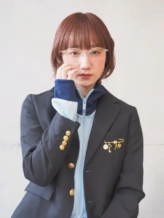 ショート おしゃれボブ/暖色 カラー🧶いろはのヘアスタイル