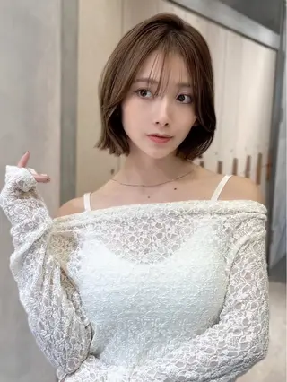 ミディアム 似合わせショート🌿 ボブ🫧 乾辺真悠子のヘアスタイル