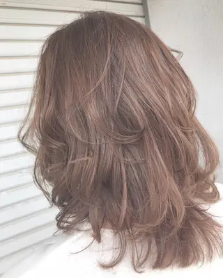 ミディアム カラー レイヤーカット匠 イソザキノリユキのヘアスタイル