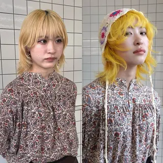 ミディアム カラー レイヤー専門家 ダブルカラー修のヘアスタイル