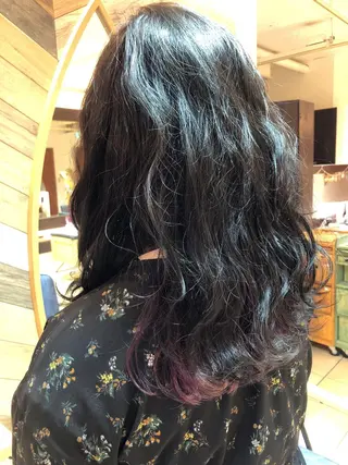 ミディアム ストレート🌹カラー お任せを🌈bucoのヘアスタイル