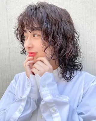 ショート カラー パーマ 銀座No.1髪質改善 縮毛矯正/本木のヘアスタイル