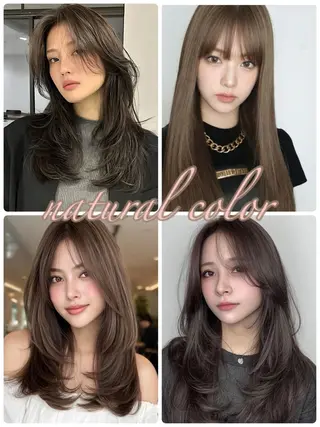 カラー ✨🎨ブリーチなし 透明感カラー✨美友のヘアスタイル