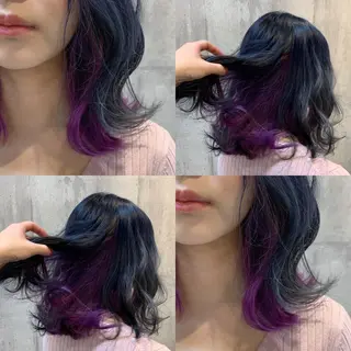 ミディアム カラー いとう りょうたのヘアスタイル