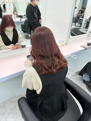 ミディアム カラー パーマ ヘアアレンジ メンズ 🤍透明感カラー🤍 似合わせ🤍AINEのヘアスタイル