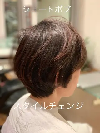 ショート カラー ヘアアレンジ 秋葉 一郎のヘアスタイル