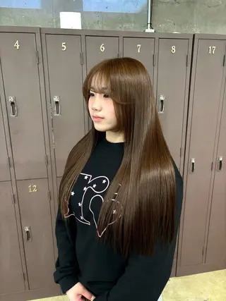 ロング 宮崎 わか菜/透明感カラーのヘアスタイル