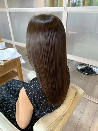 セミロング カラー 🏆蔵前個室 美容院🏆 大川月央のヘアスタイル