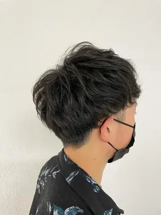 ショート パーマ メンズ 【東北メンズヘア1 位受賞🥇】本間祐太のヘアスタイル
