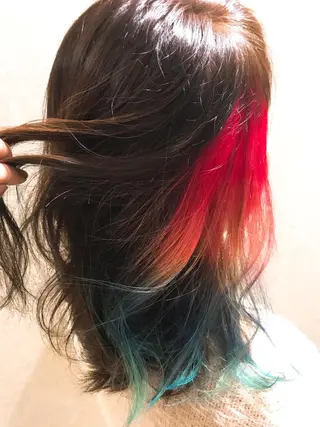 ミディアム カラー 福田 武士のヘアスタイル