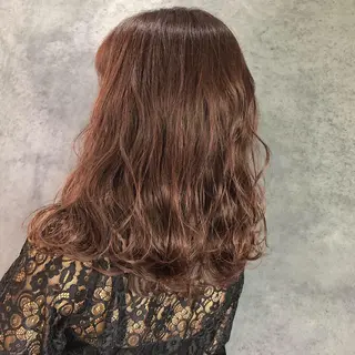 ロング カラー ヘアアレンジ メンズ キッズ ネイル マツエク・マツパ 透明感カラー🤎 ゆりのヘアスタイル