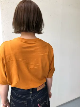 ミディアム ダメージレス◎東区/ 艶カラー💫/斉藤拓のヘアスタイル