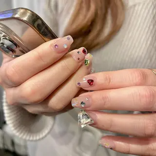 ネイル パラあり！フィルイン 美フォルムのネイルデザイン