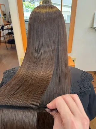 ロング カラー パーマ 蒲田TSUJINO/ 縮毛矯正/髪質改善のヘアスタイル