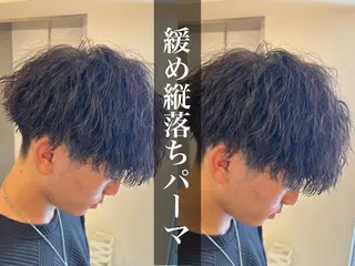 ショート パーマ メンズ パーマ職人DAIKI ツイスパ/波巻きのヘアスタイル