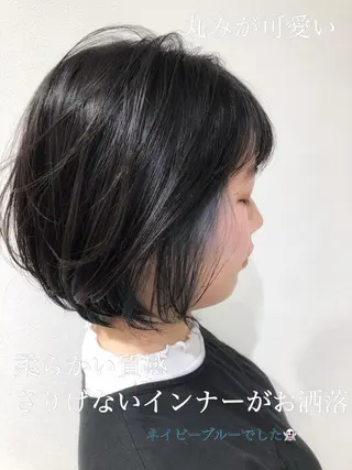 ミディアム 大人女性のショート ・ボブ✂︎沼尻典祥のヘアスタイル