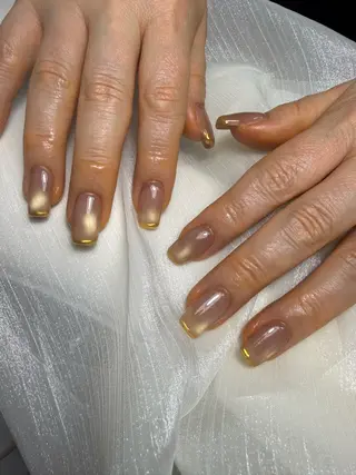 ネイル 𝘮𝘰𝘰𝘪. 𝘙𝘪𝘴𝘢𓋜のネイルデザイン