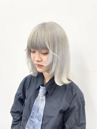 カラー サイレント美容師 アイリィのヘアスタイル