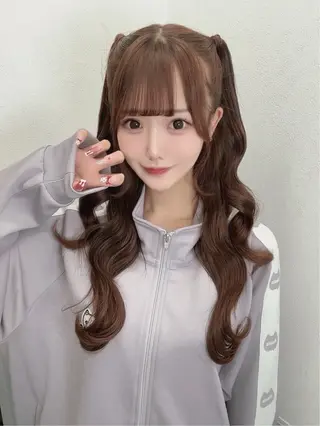 ロング 💎りあん/大須/栄 ブリーチなしWカラーのヘアスタイル