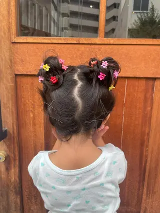 ヘアアレンジ キッズ いまじゅく あおいのヘアスタイル