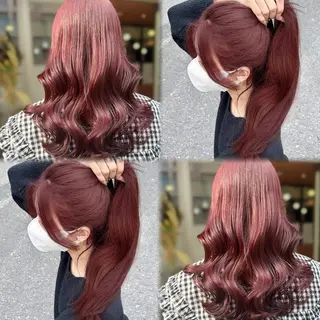 セミロング カラー ブリーチなしカラー kana🐱のヘアスタイル