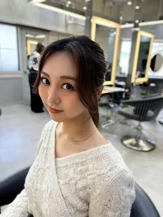 セミロング 💖美髪矯正/透明感 カラー💖のぞみのヘアスタイル