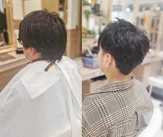 ショート 鶴見で縮毛矯正なら 田中 瞬のヘアスタイル