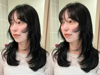 ミディアム 宮城 星のヘアスタイル
