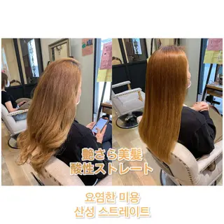 ロング カラー 艶髪レイヤー上田 紗也🇰🇷💗のヘアスタイル