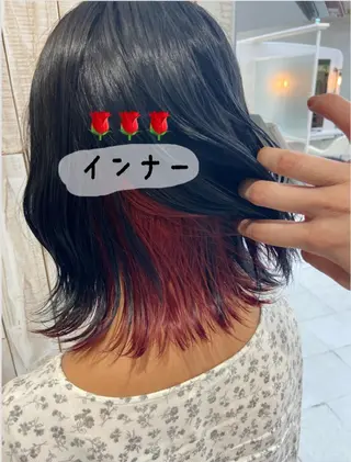 ミディアム ベージュカラー/ いぢちるみのヘアスタイル